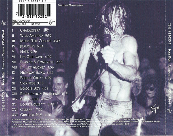 Iggy Pop - American Caesar | Virgin (7243 8 39025 2 1) - 2