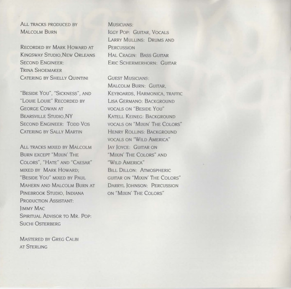 Iggy Pop - American Caesar | Virgin (7243 8 39025 2 1) - 4