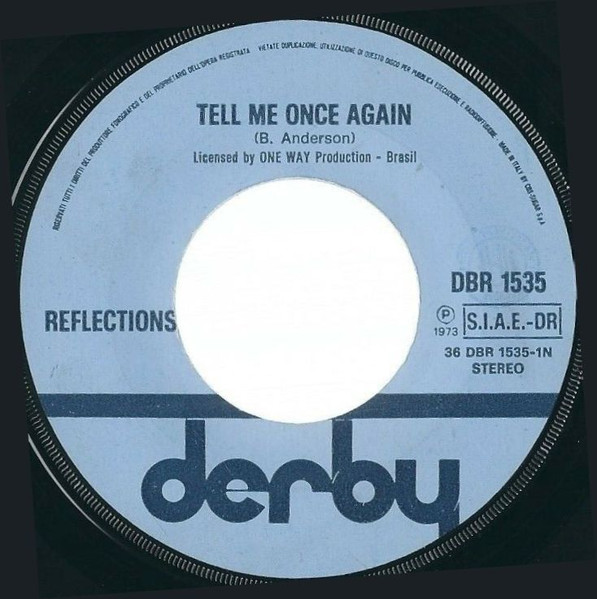 The Light Reflections - Tell Me Once Again / Eyes Blue Eyes | Derby (DBR 1535) - 4