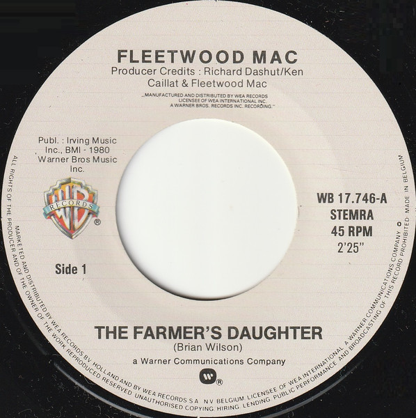 Fleetwood Mac - The Farmer's Daughter | Warner Bros. Records (WB 17.746) - 3