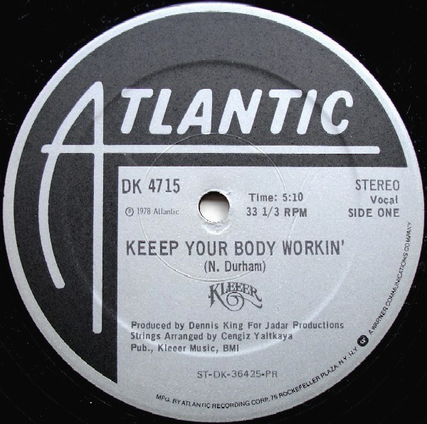 Kleeer - Keeep Your Body Workin' | Atlantic (DK 4715) - main Kleeer - Keeep Your Body Workin' | Atlantic (DK 4715) - main
