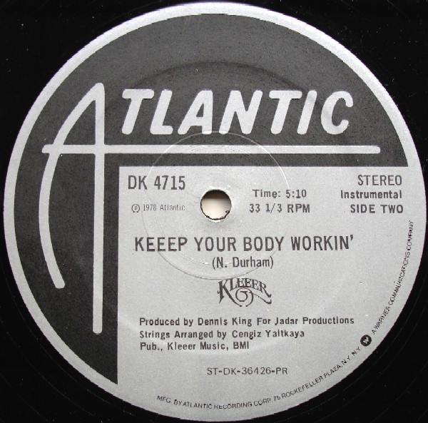 Kleeer - Keeep Your Body Workin' | Atlantic (DK 4715) - 2 Kleeer - Keeep Your Body Workin' | Atlantic (DK 4715) - 2