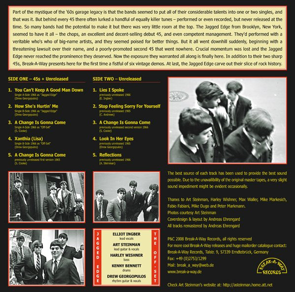 The Jagged Edge / The Off-Set - A Change Is Gonna Come | Break-A-Way Records (BREAK 017) - 2 The Jagged Edge / The Off-Set - A Change Is Gonna Come | Break-A-Way Records (BREAK 017) - 2