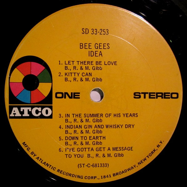 Bee Gees - Idea | ATCO Records (SD 33-253) - 3 Bee Gees - Idea | ATCO Records (SD 33-253) - 3