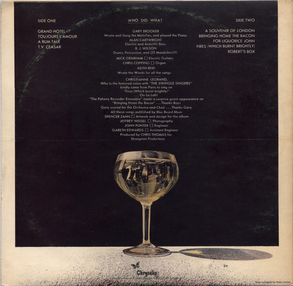 Procol Harum - Grand Hotel | Chrysalis (CHR 1037) - 4 Procol Harum - Grand Hotel | Chrysalis (CHR 1037) - 4