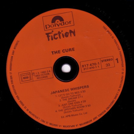 The Cure - Japanese Whispers | Polydor (817 470-1) - 3
