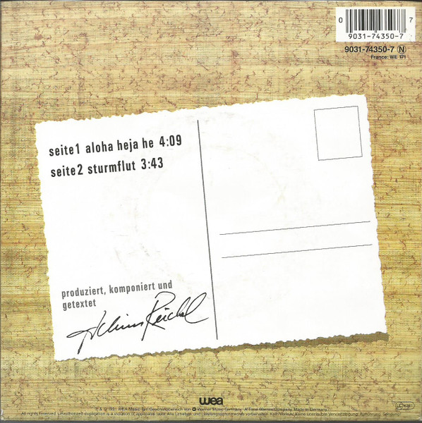 Achim Reichel - Aloha Heja He | WEA (9031-74350-7) - 2