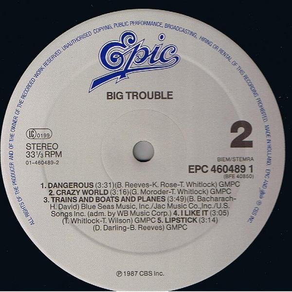 Big Trouble - Big Trouble | Epic (EPC 460489 1) - 4