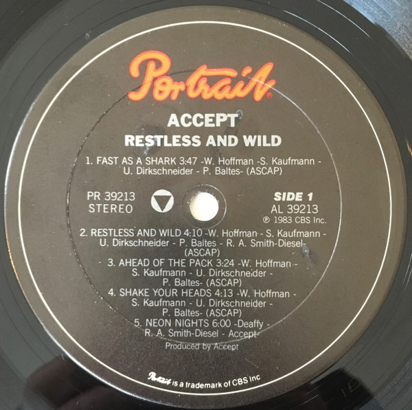 Accept - Restless & Wild [Vinyl] | Portrait (PR 39213) - 3