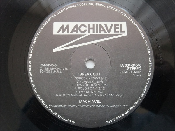 Machiavel - Break Out | Harvest (1A 064-64540) - 4