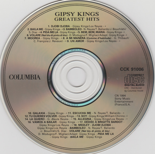 Gipsy Kings - Greatest Hits | Columbia (CCK 91006) - 3 Gipsy Kings - Greatest Hits | Columbia (CCK 91006) - 3