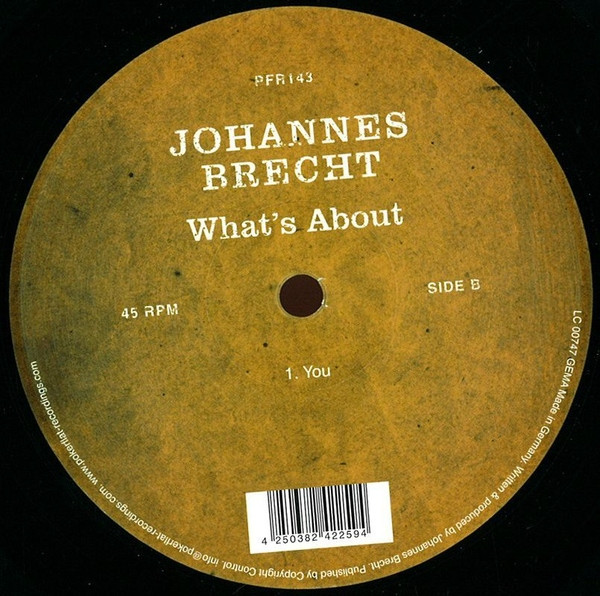 Johannes Brecht - What's About | Poker Flat Recordings (PFR143) - 2