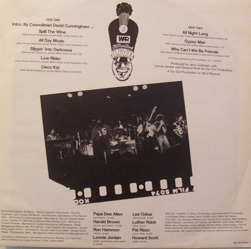 War - The Music Band Live | MCA Records (203 204-320) - 4 War - The Music Band Live | MCA Records (203 204-320) - 4
