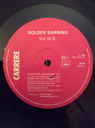Golden Earring - N.E.W.S. | Carrere (66118) - 3 Golden Earring - N.E.W.S. | Carrere (66118) - 3