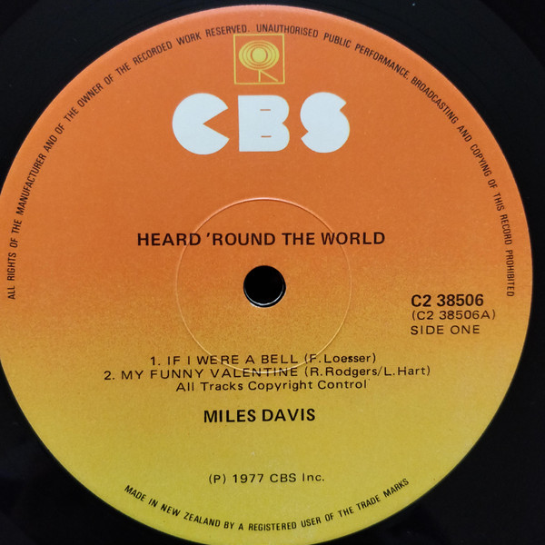 Miles Davis - Heard 'Round The World | CBS (C2 38506) - 3