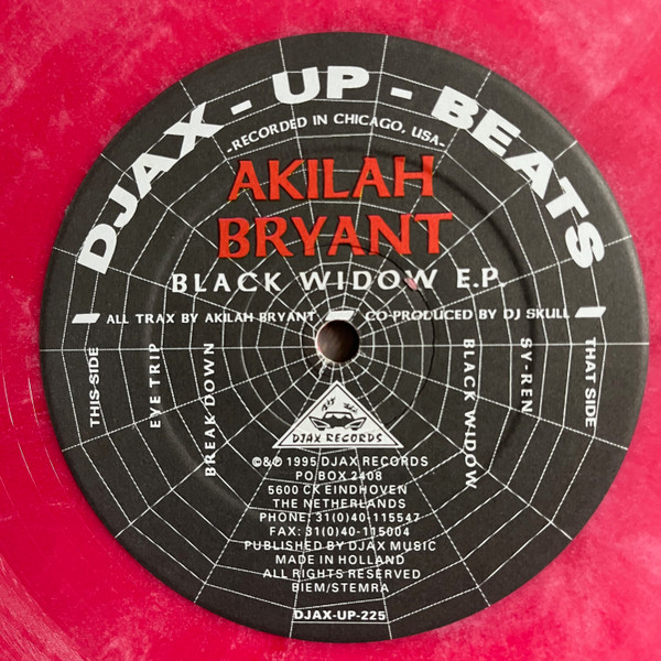 Akilah Bryant - Black Widow E.P. | Djax-Up-Beats (DJAX-UP-225)