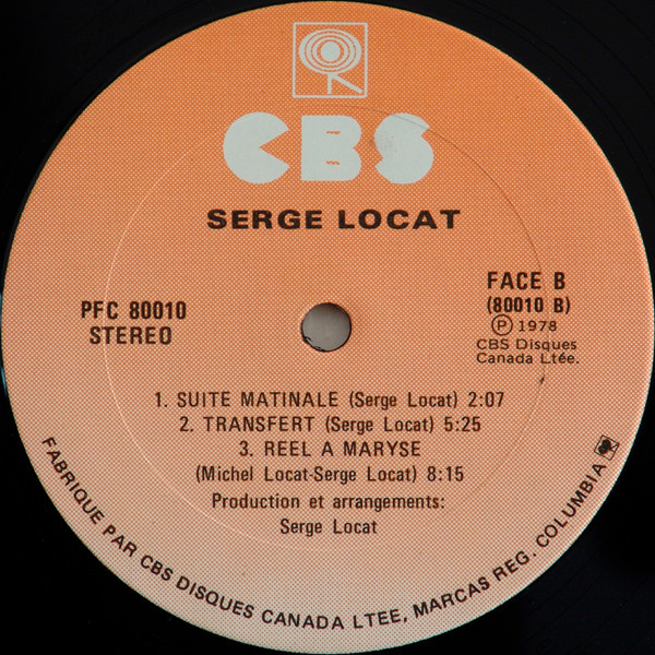 Serge Locat - Transfert | CBS (PFC - 80010) - 4