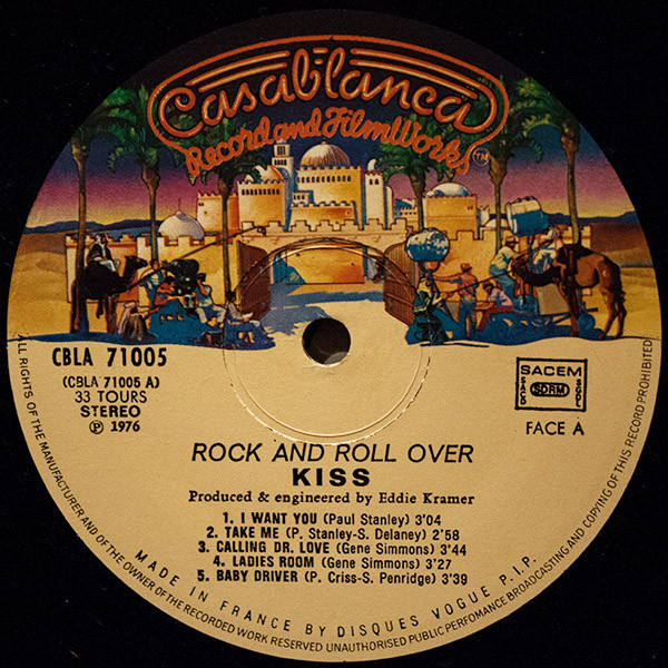 Kiss - Rock And Roll Over | Casablanca (CBLA 71005) - 3