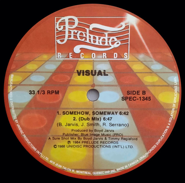 Visual - Somehow, Someway | Unidisc (SPEC-1345) - 2
