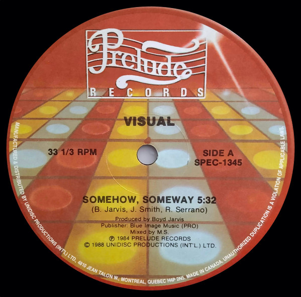 Visual - Somehow, Someway | Unidisc (SPEC-1345) - main