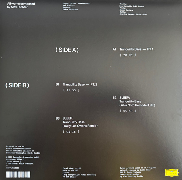 Max Richter - Sleep: Tranquility Base | Deutsche Grammophon (4864260) - 2