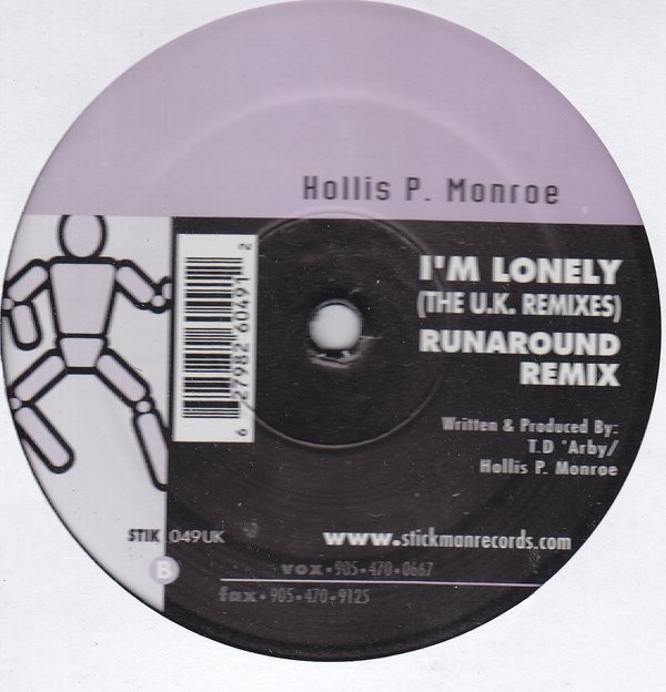 Hollis P. Monroe - I'm Lonely (The U.K. Remixes) | Stickman Records (STIK 049UK)