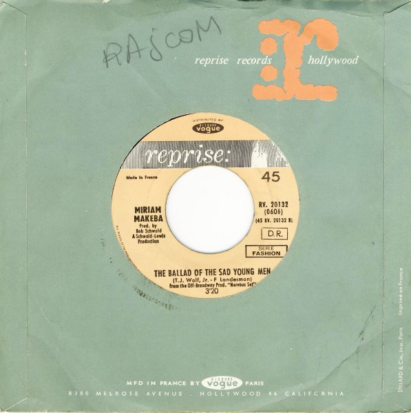 Miriam Makeba - Pata Pata | Reprise Records (RV. 20132) - 2
