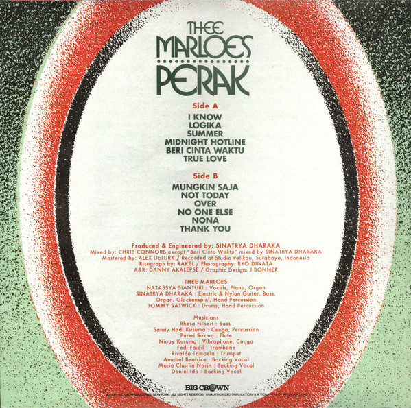 Thee Marloes - Perak | Big Crown Records (BC179-LP) - 2 Thee Marloes - Perak | Big Crown Records (BC179-LP) - 2