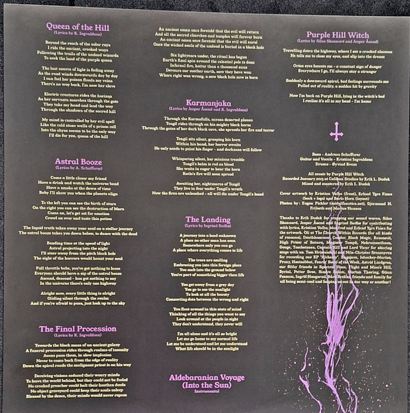 Purple Hill Witch - Purple Hill Witch | Totem Cat Records (TOTEM 058) - 3