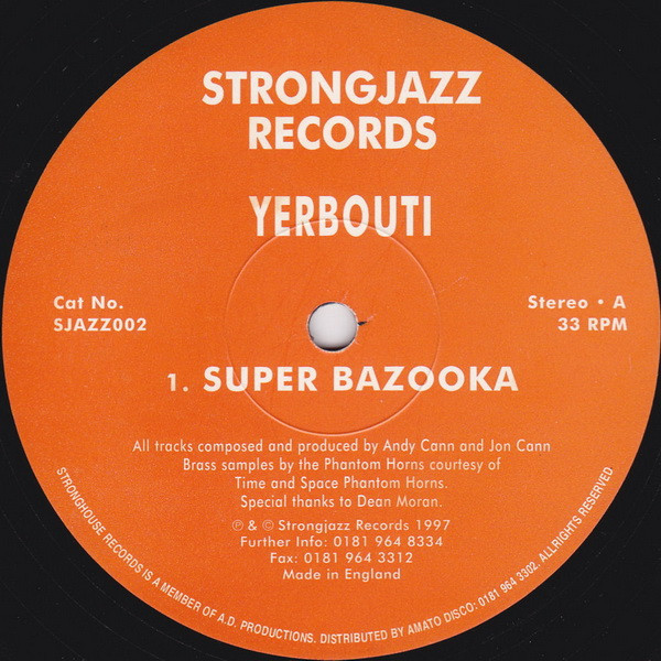 Yerbouti - Super Bazooka | Strongjazz Records (SJAZZ 002)