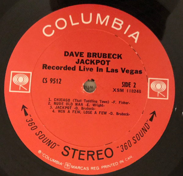 Dave Brubeck - Jackpot | CBS (CS 9512) - 4