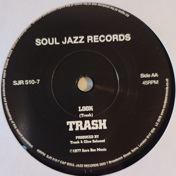 Trash - Priorities c/w Look | Soul Jazz Records (SJR 510-7) - 4