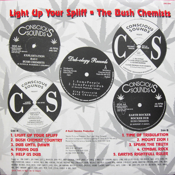 The Bush Chemists - Light Up Your Spliff | Conscious Sounds (DNC 005) - 2 The Bush Chemists - Light Up Your Spliff | Conscious Sounds (DNC 005) - 2