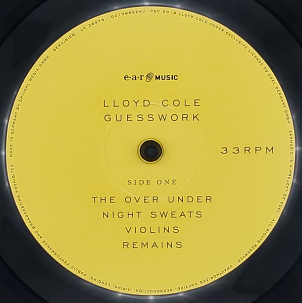 Lloyd Cole - Guesswork | Ear Music (0213968EMU) - 3 Lloyd Cole - Guesswork | Ear Music (0213968EMU) - 3
