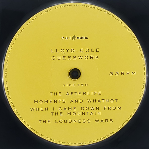 Lloyd Cole - Guesswork | Ear Music (0213968EMU) - 4 Lloyd Cole - Guesswork | Ear Music (0213968EMU) - 4