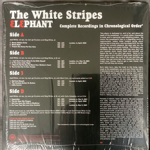 The White Stripes - Elephant | Third Man Records (TMR200)