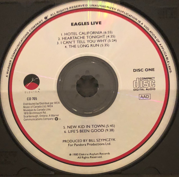 Eagles - Eagles Live (2CD) [CD] | Elektra (E2 705) - 4
