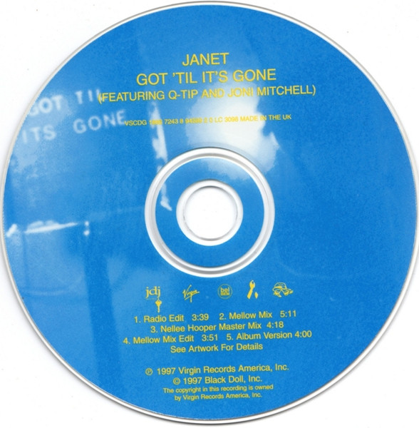 Janet Jackson Featuring Q-Tip And Joni Mitchell - Got 'Til It's Gone | Virgin (7243 8 94599 2 0) - 4