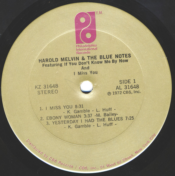 Harold Melvin And The Blue Notes - Harold Melvin & The Bluenotes | Philadelphia International Records (KZ 31648) - 3 Harold Melvin And The Blue Notes - Harold Melvin & The Bluenotes | Philadelphia International Records (KZ 31648) - 3