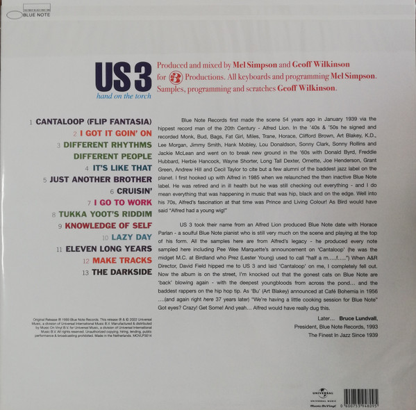 Us3 - Hand On The Torch | Music On Vinyl (MOVLP3014) - 2
