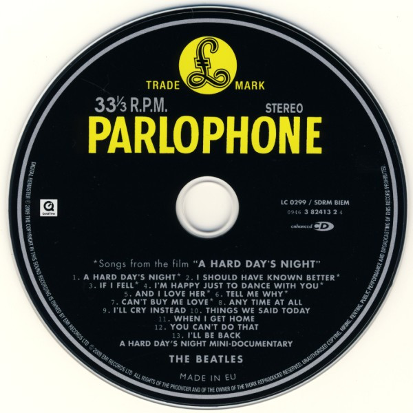 The Beatles - A Hard Day's Night | Apple Records (0946 3 82413 2 4) - 3