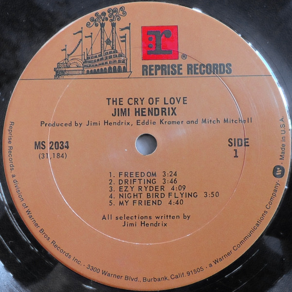 Jimi Hendrix - The Cry Of Love | Reprise Records (MS 2034) - 4