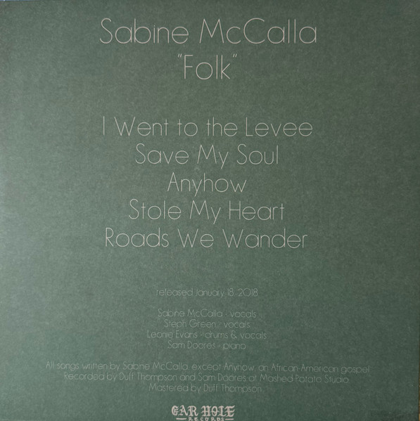 Sabine McCalla - Folk | Gar Hole Records (GHR-025) - 2