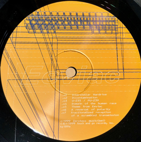 Man Or Astro-Man? - Eeviac: Operational Index And Reference Guide, Including Other Modern Computational Devices [Vinyl] | Touch And Go (tg189) - 3