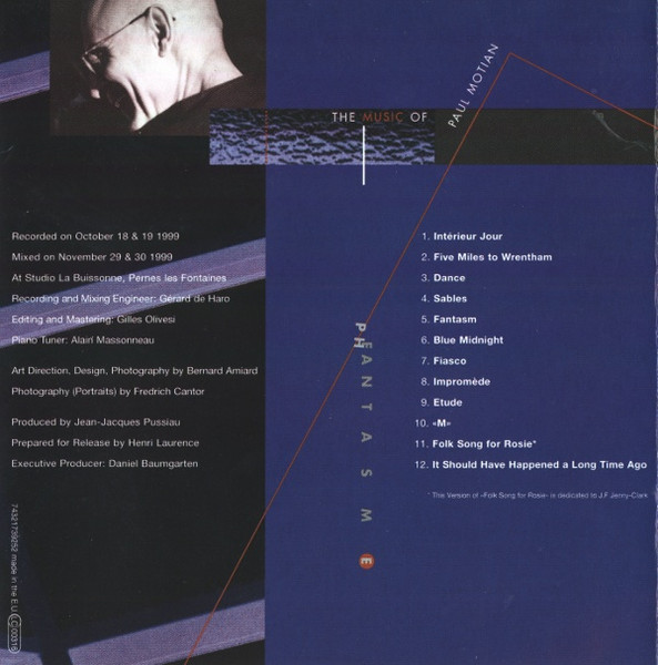 Stephan Oliva , Bruno Chevillon , Paul Motian - Fantasm - The Music Of Paul Motian | BMG France (74321739252) - 2