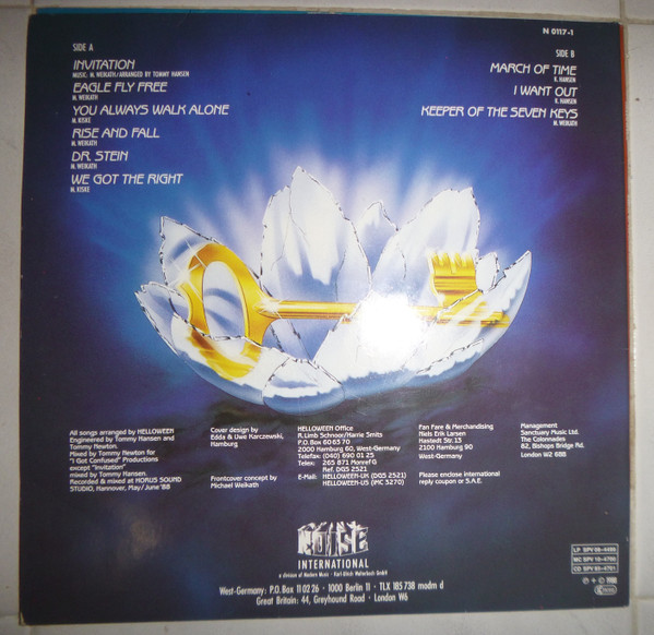 Helloween - Keeper Of The Seven Keys (Part II) | Noise International (N 0117-1) - 2