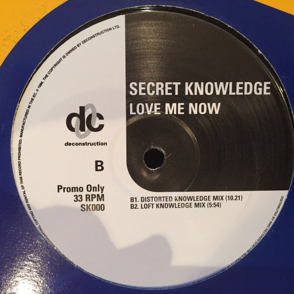 Secret Knowledge - Love Me Now | Deconstruction (SK000) - 3