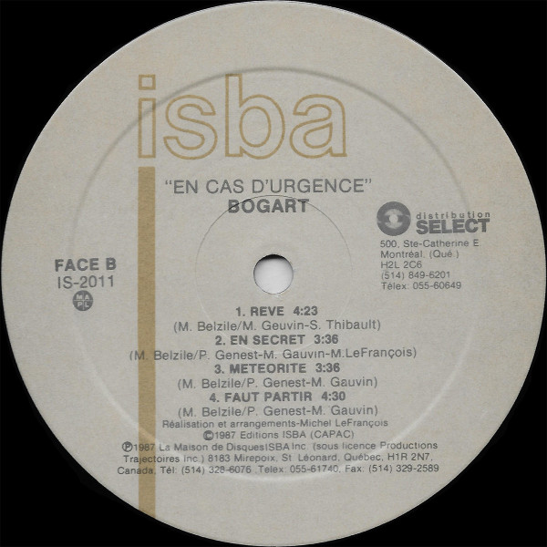Bogart - En Cas D'Urgence | ISBA (IS 2011) - 4