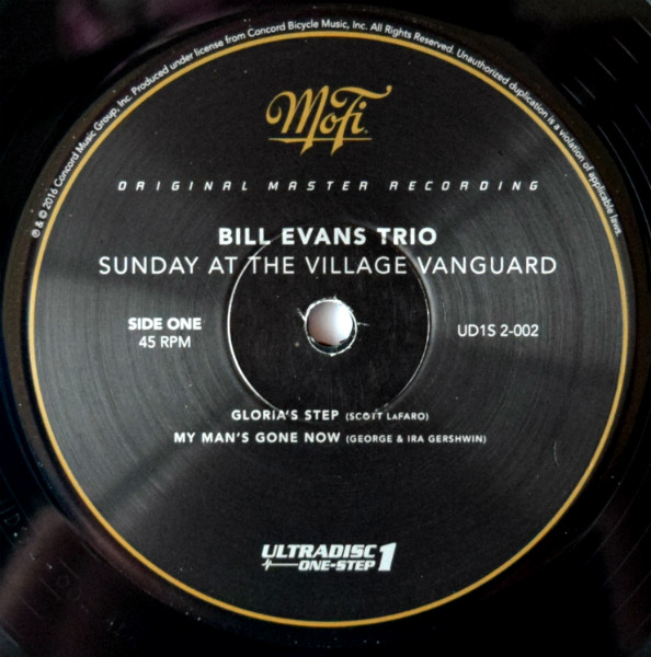 The Bill Evans Trio Featuring Scott LaFaro - Sunday At The Village Vanguard | Mobile Fidelity Sound Lab (UD1S 2-002) - 4 The Bill Evans Trio Featuring Scott LaFaro - Sunday At The Village Vanguard | Mobile Fidelity Sound Lab (UD1S 2-002) - 4