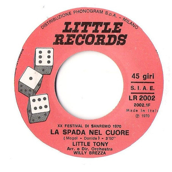 Little Tony - La Spada Nel Cuore | Little Records (LR 2002) - 3